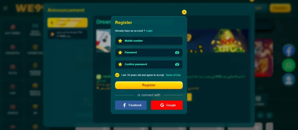 we999 register